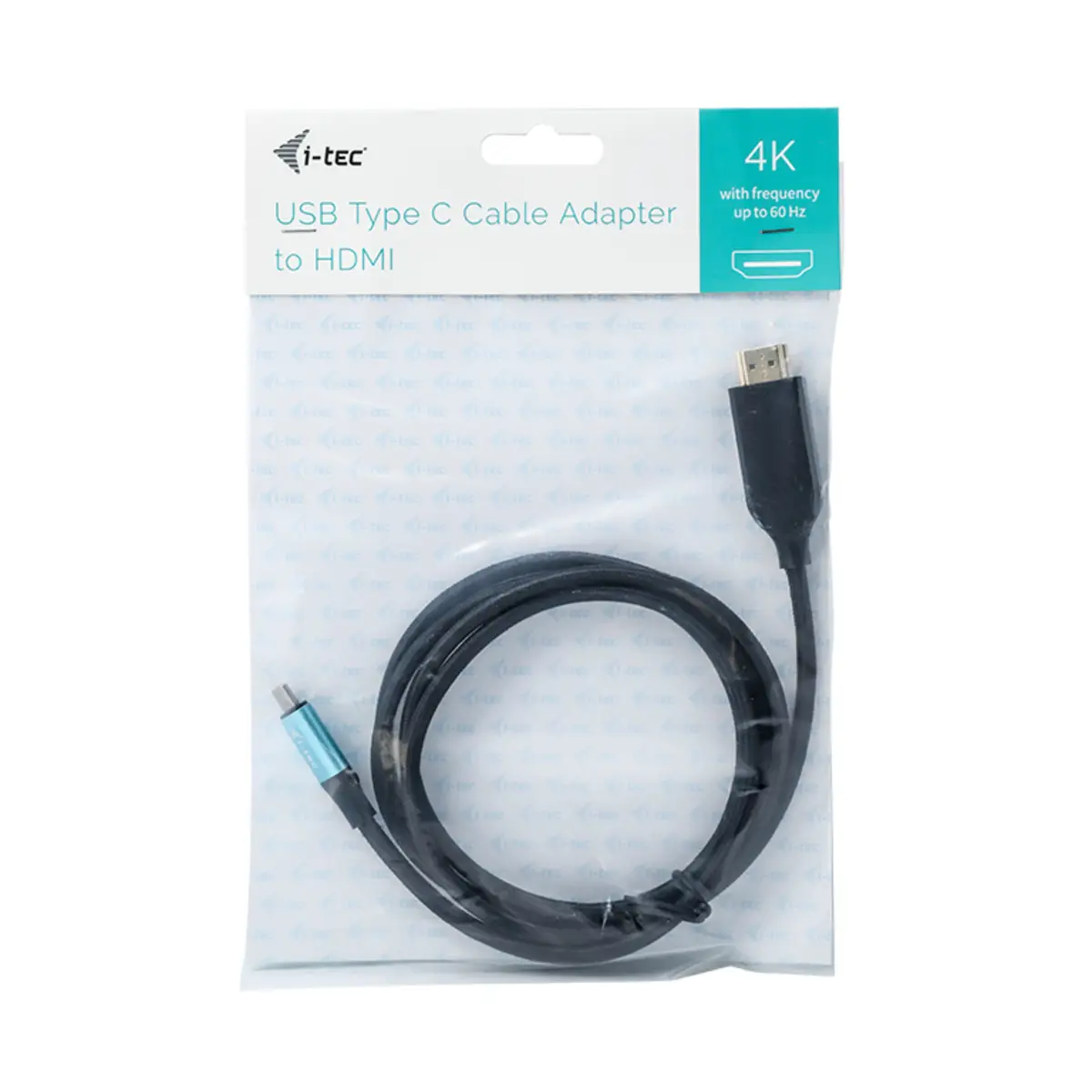 I-TEC USB-C auf HDMI Kabel Stecker/Stecker Schwarz 2m