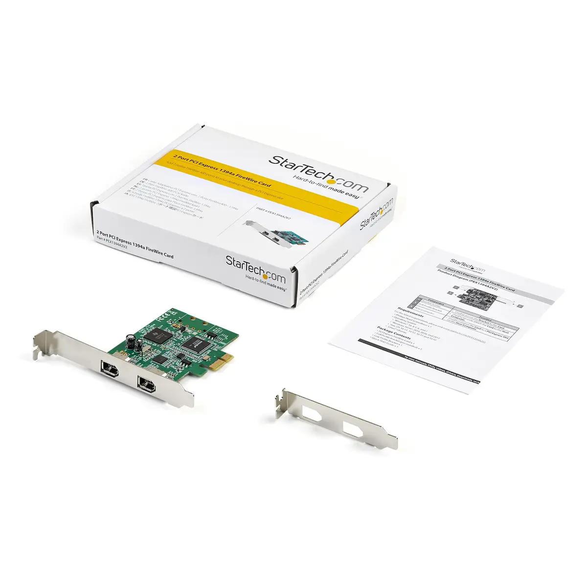 2 Port 1394a FireWire PCI Express Schnittstellenkarte