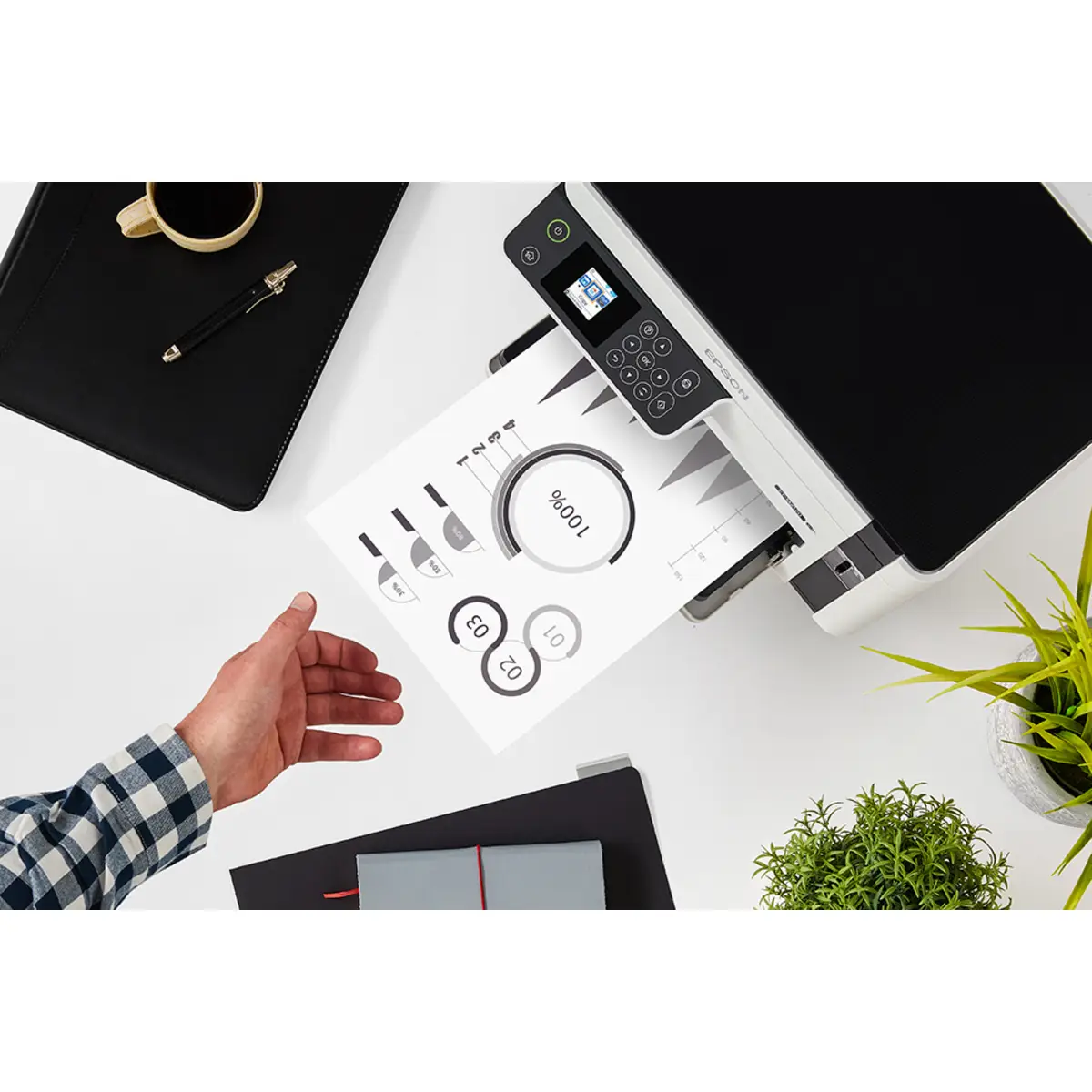 EcoTank ET-M2120 A4 All-in-One Drucker/Scanner/Kopierer s/w Tintenstrahldrucker