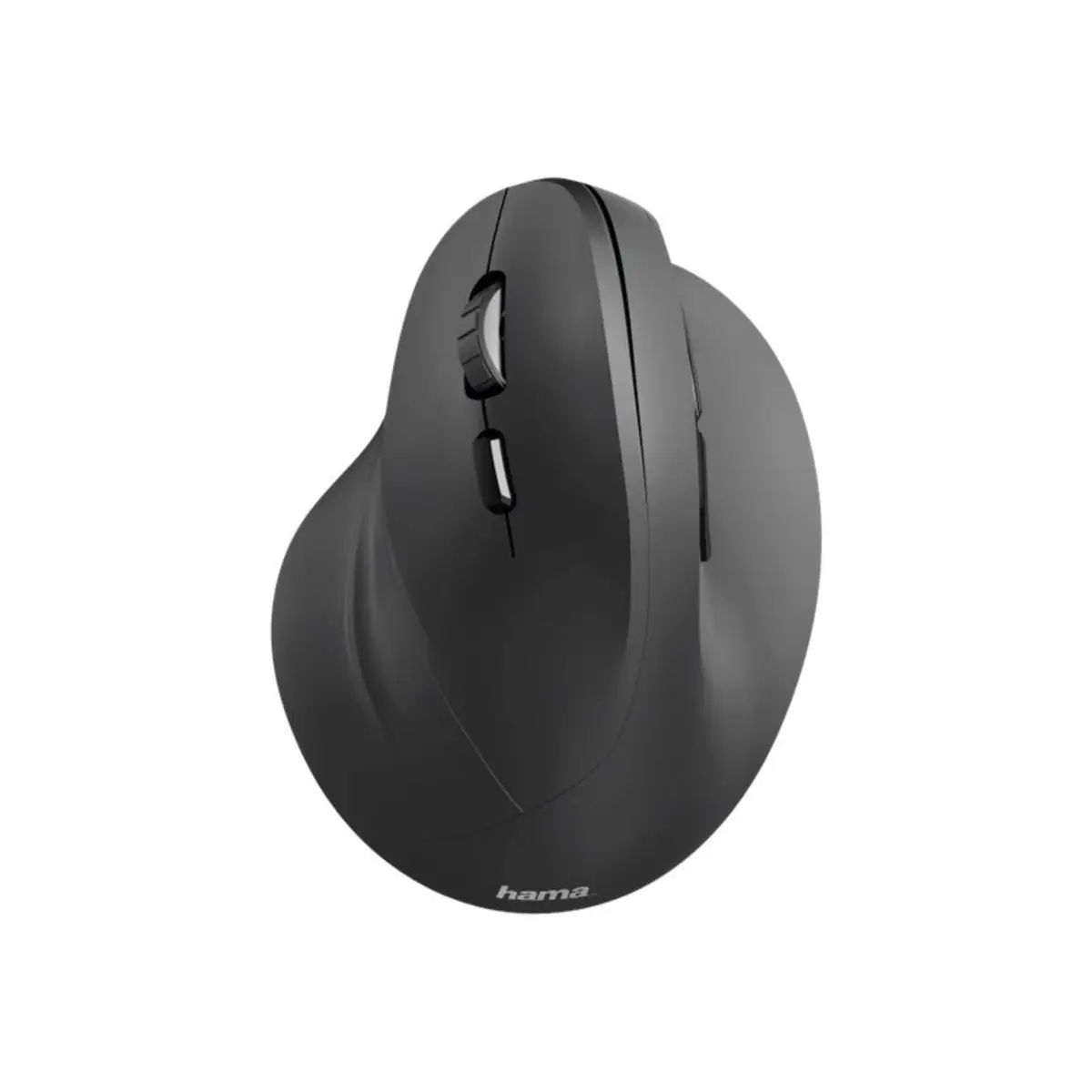 Vertikale, ergonomische Linkshänder-Funkmaus "EMW-500L", 6 Tasten, Schwarz