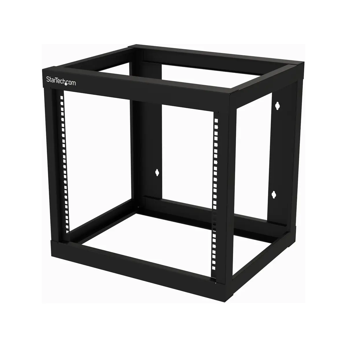 9U Wall-mount Rack Open Frame Schwarz
