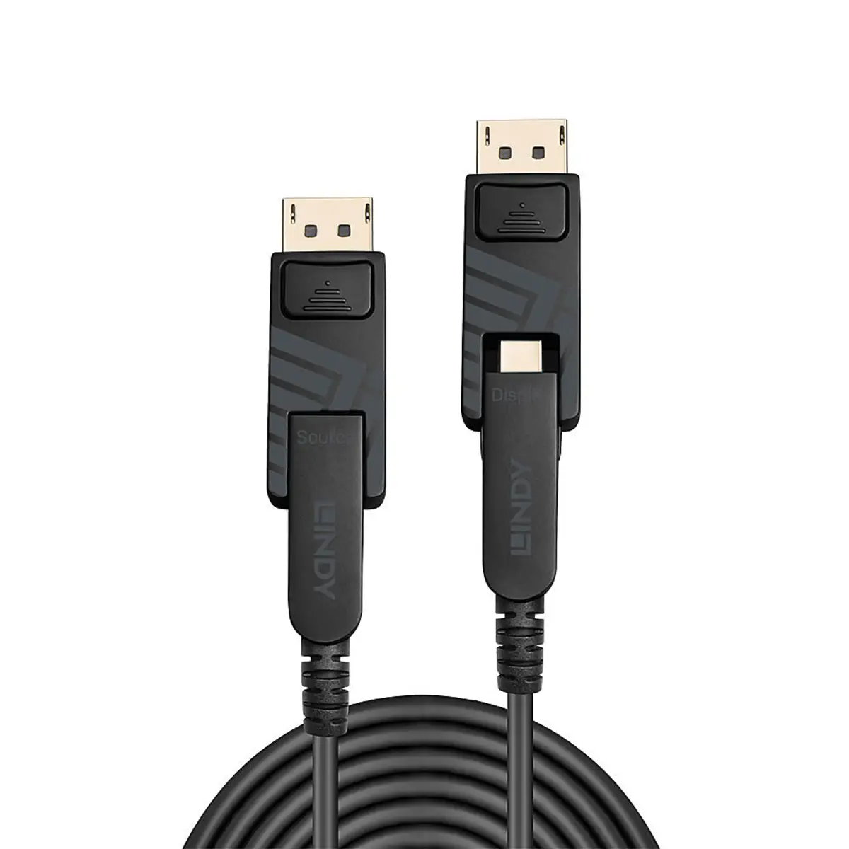 DisplayPort Kabel mit abnehmbaren DP-Stecker Mini-DisplayPort/Mini-DisplayPort Stecker/Stecker Schwarz 30m