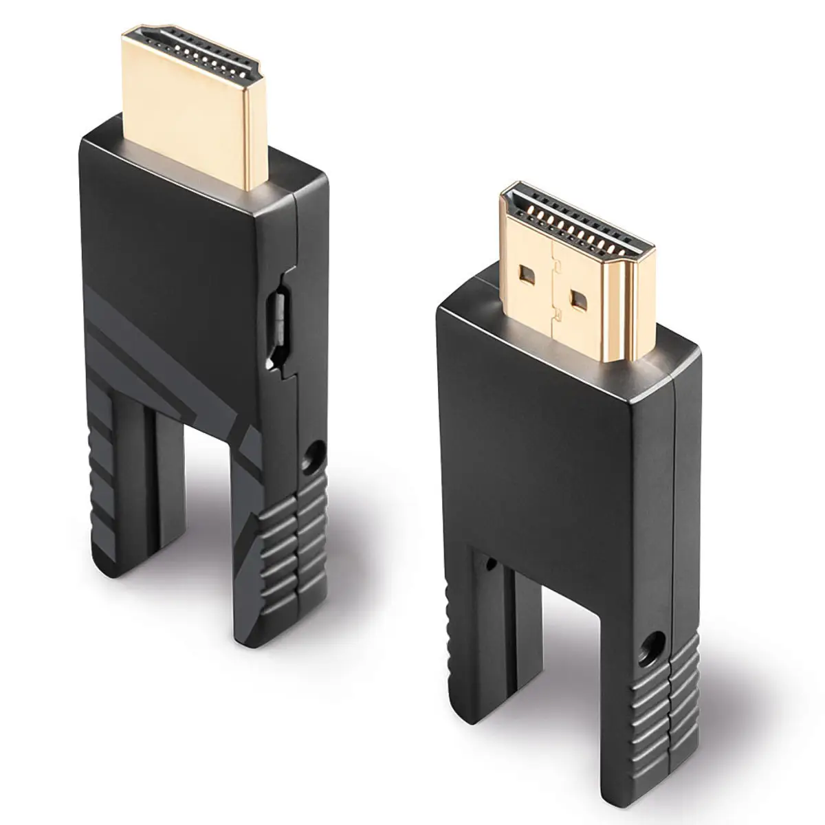 10m Fibre Optic Hybrid Micro-HDMI 18G Cable with Detachable HDMI & DVI Connectors