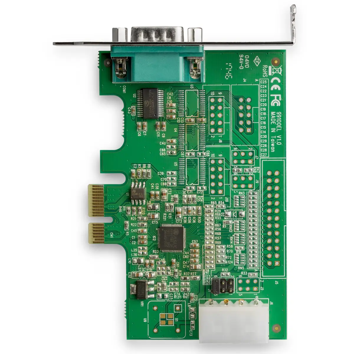 4 Port PCIe serielle Schnittstellenkarte - 16950 UART - 256-Byte-FIFO-Cache