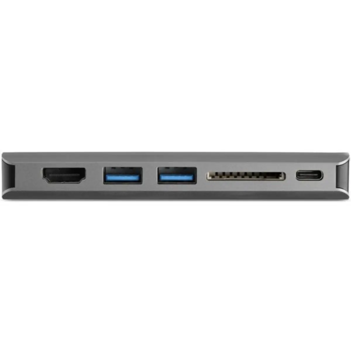 USB-C-Multiport-Adapter mit HDMI oder VGA und längerem angeschlossenen Kabel