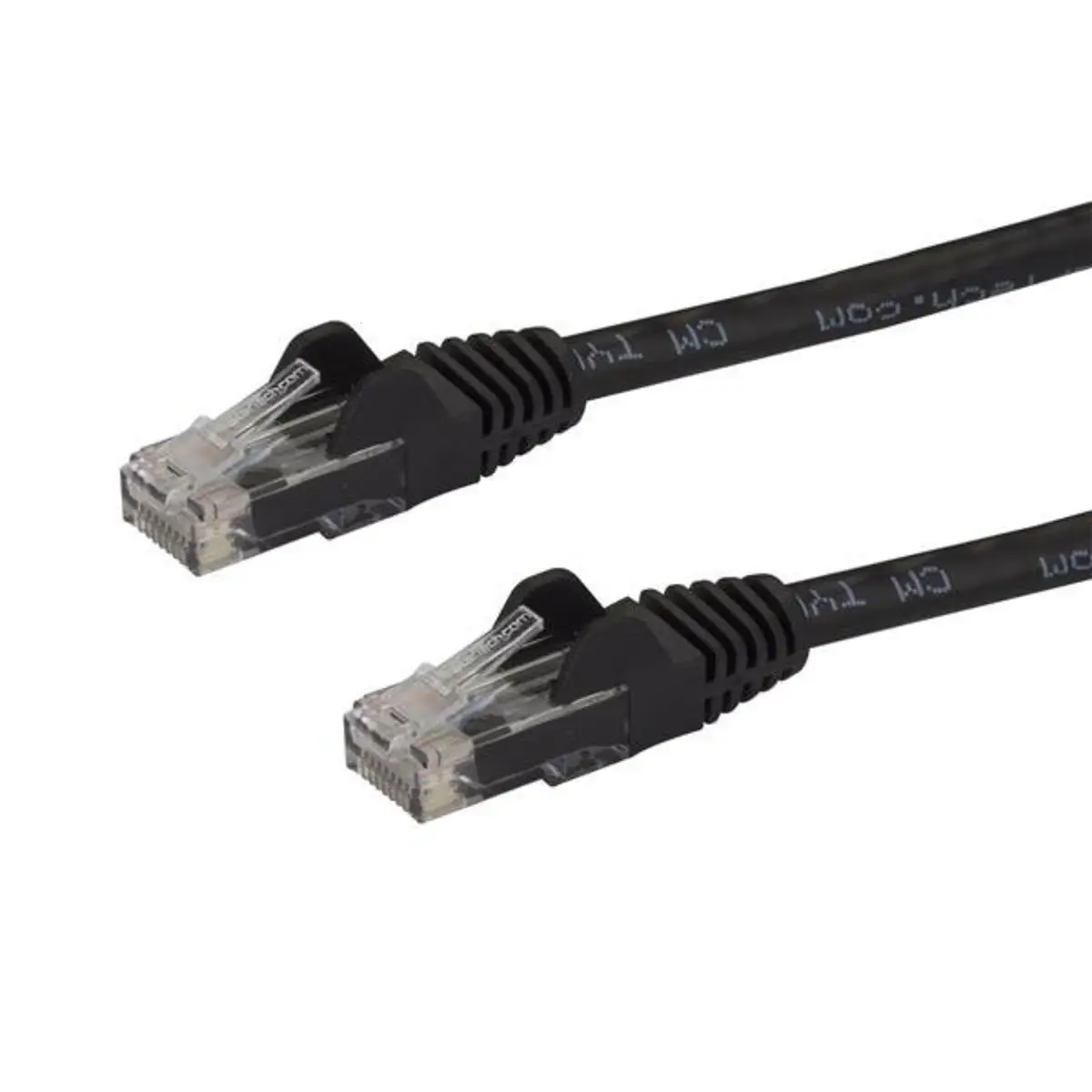 Snagless Patchkabel Cat6 RJ-45/RJ-45 Stecker/Stecker Schwarz 0,5m