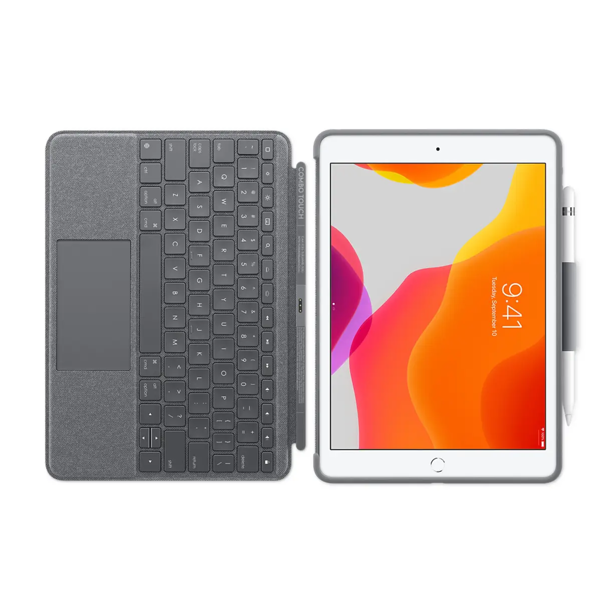 Combo Touch Keyboard (Qwertz) Case mit Trackpad für iPad (7./8./9. Generation)