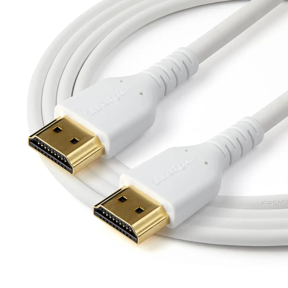 HDMI Kabel mit Ethernet HDMI/HDMI Stecker/Stecker Weiß 1m