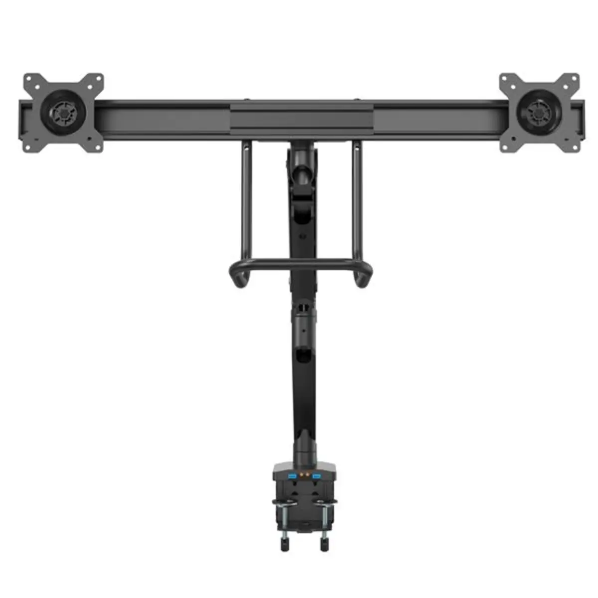 Doppel Monitorarm VESA Schreibtischklemme 2x USB 3.0