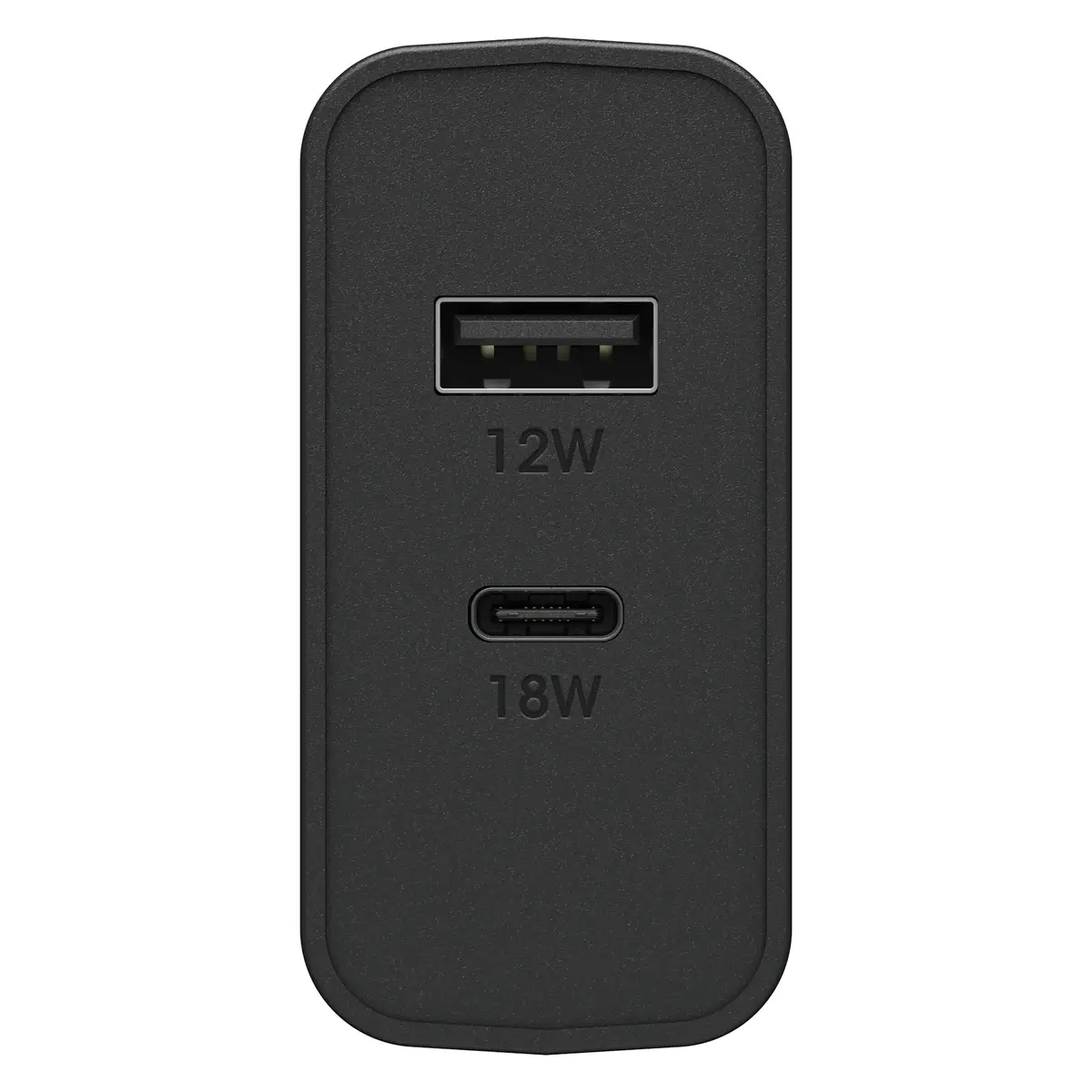 EU Wall Charger 30W - USB-C 18W + USB-A 12W USB-PD Black
