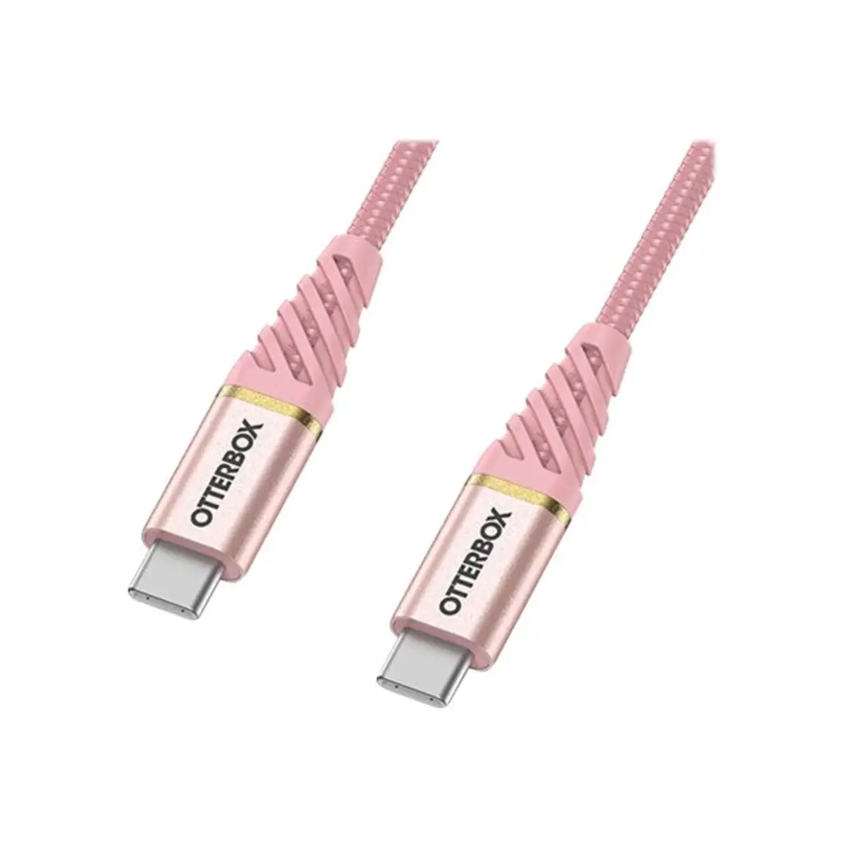 Premium USB Schnellladekabel USB-C/USB-C Stecker/Stecker Rosengold 1m