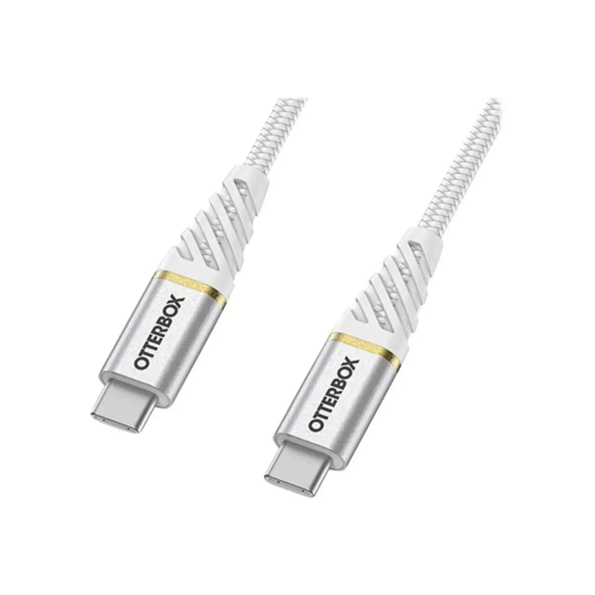 Premium USB Schnellladekabel USB-C/USB-C Stecker/Stecker Weiß 3m