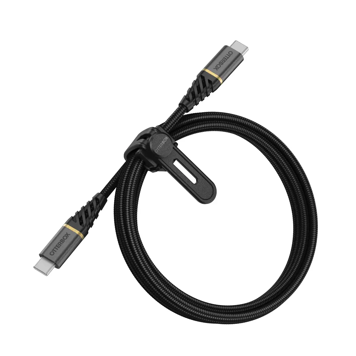 Premium USB Schnellladekabel USB-C/USB-C Stecker/Stecker Schwarz 1m