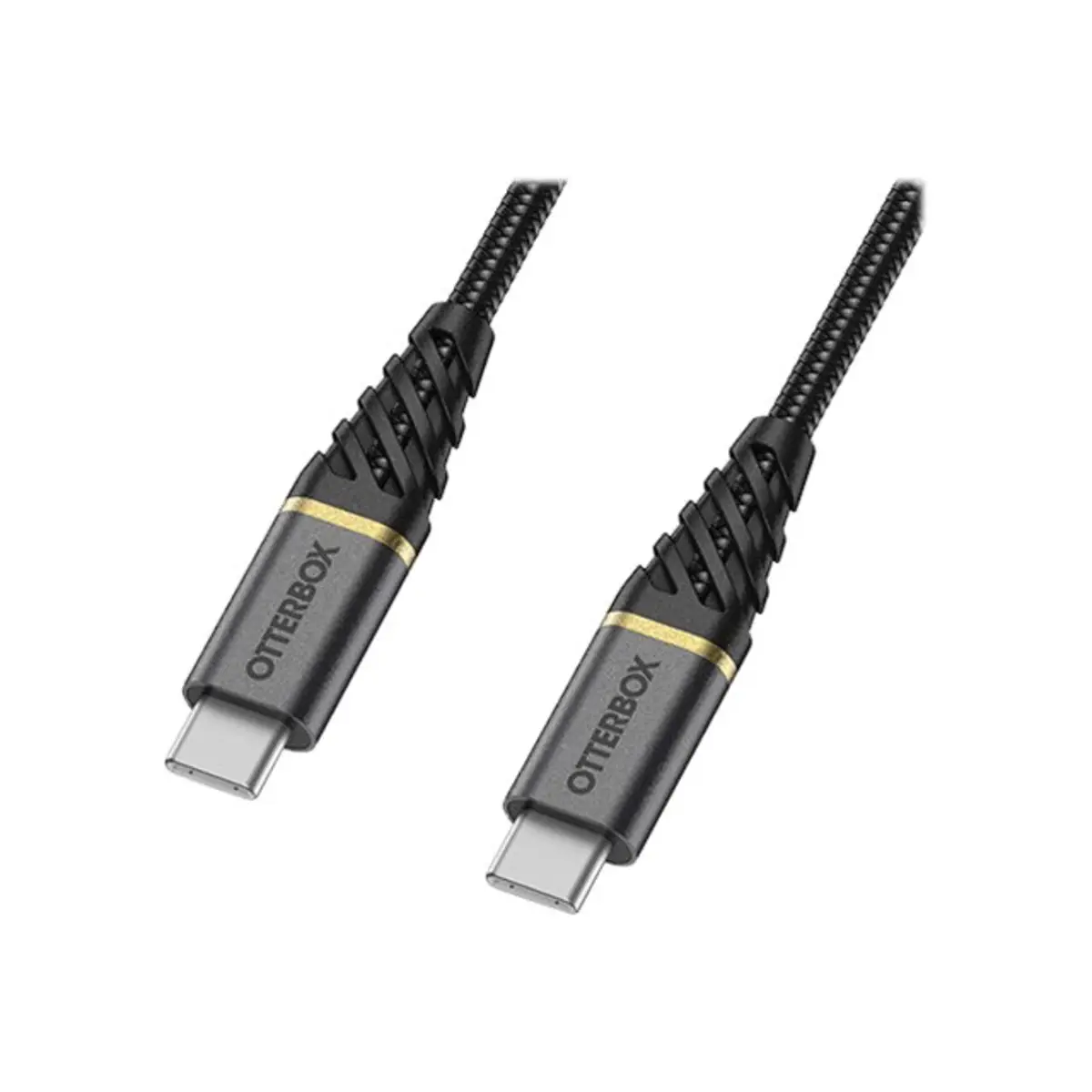 Premium USB Schnellladekabel USB-C/USB-C Stecker/Stecker Schwarz 1m