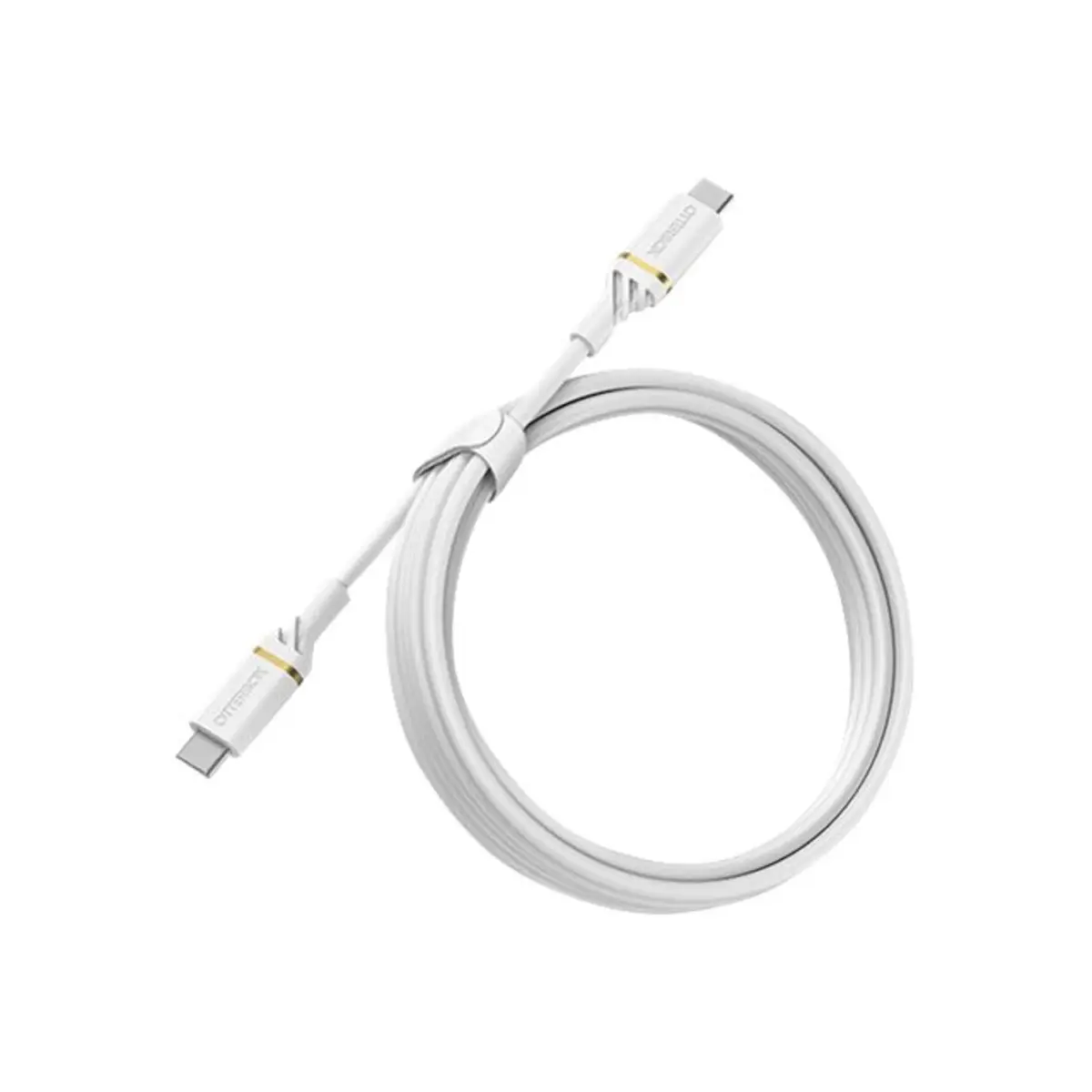 USB Schnellladekabel USB-C/USB-C Stecker/Stecker Weiß 2m