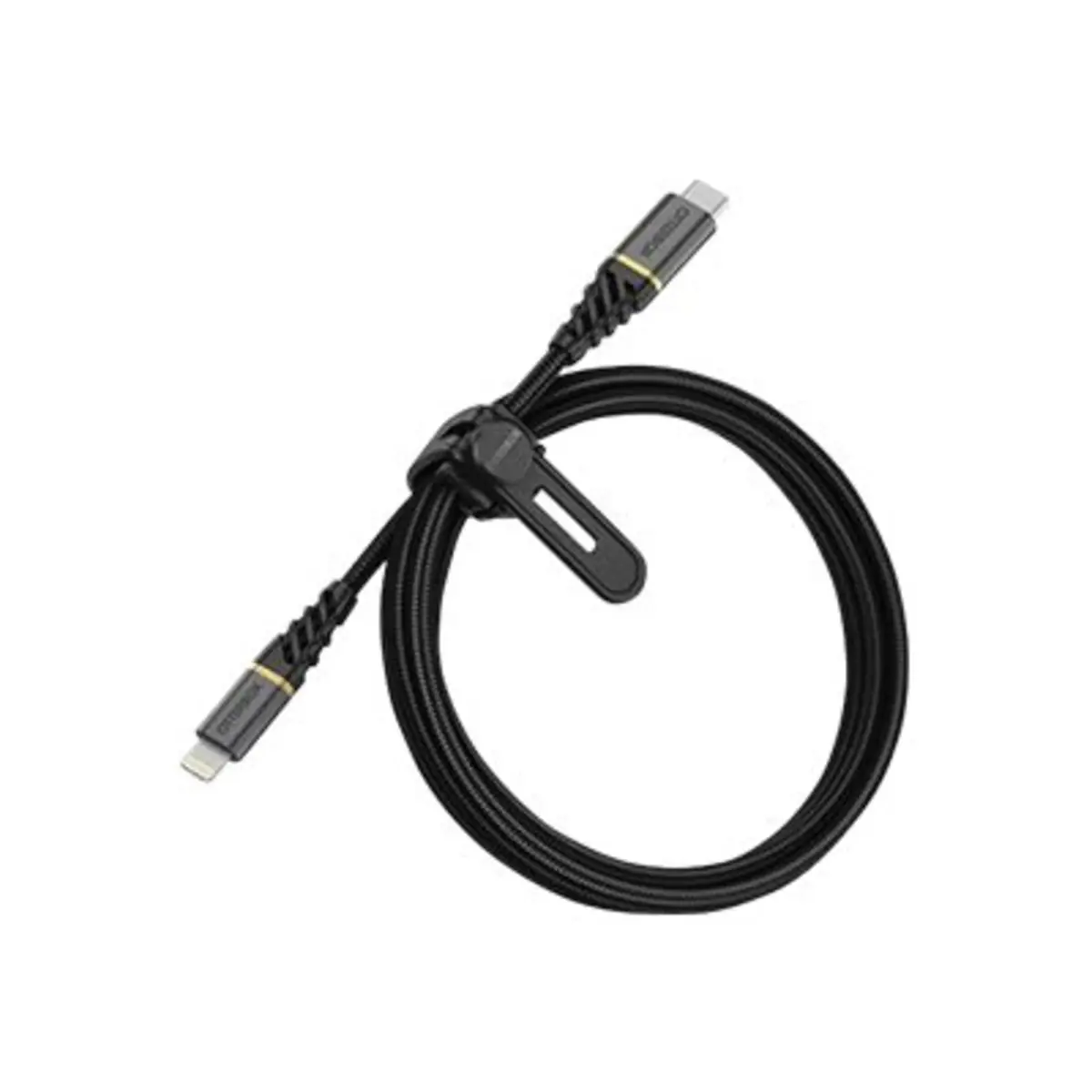 Lightning Premium Schnellladekabel Lightning/USB-C Stecker/Stecker Schwarz 1m