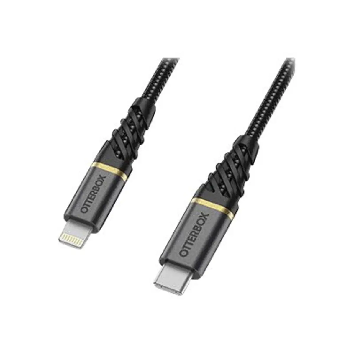 Lightning Premium Schnellladekabel Lightning/USB-C Stecker/Stecker Schwarz 1m