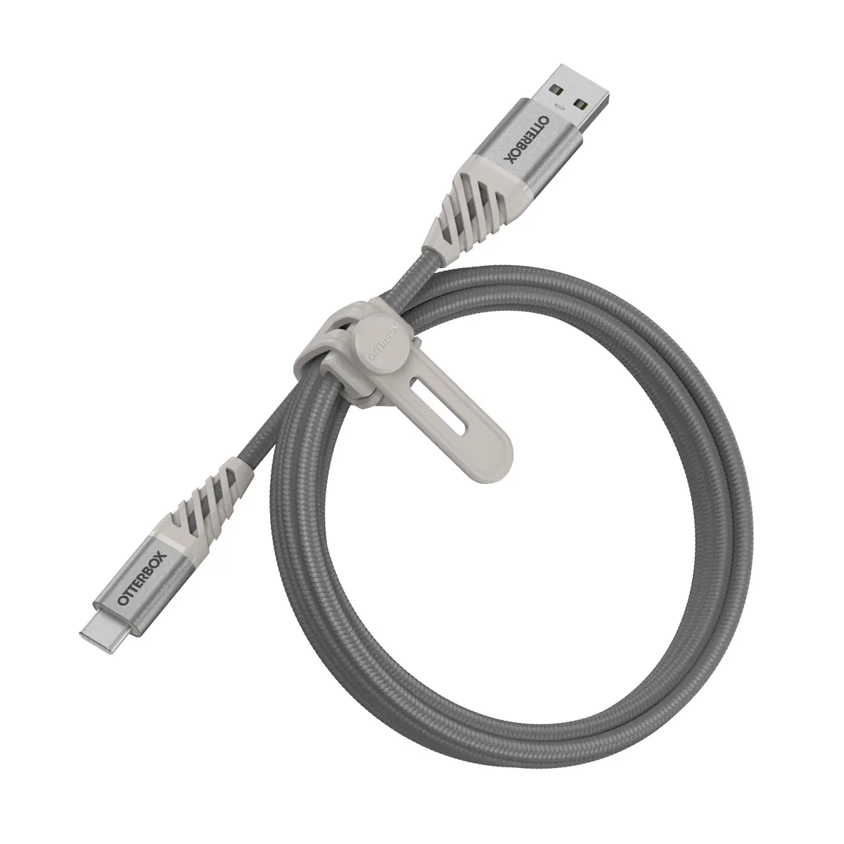 Premium USB Kabel USB-A/USB-C Stecker/Stecker Silber 1m