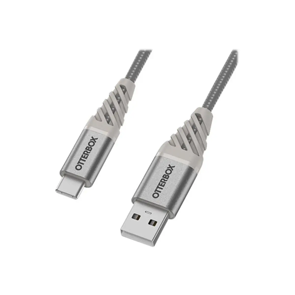Premium USB Kabel USB-A/USB-C Stecker/Stecker Silber 1m