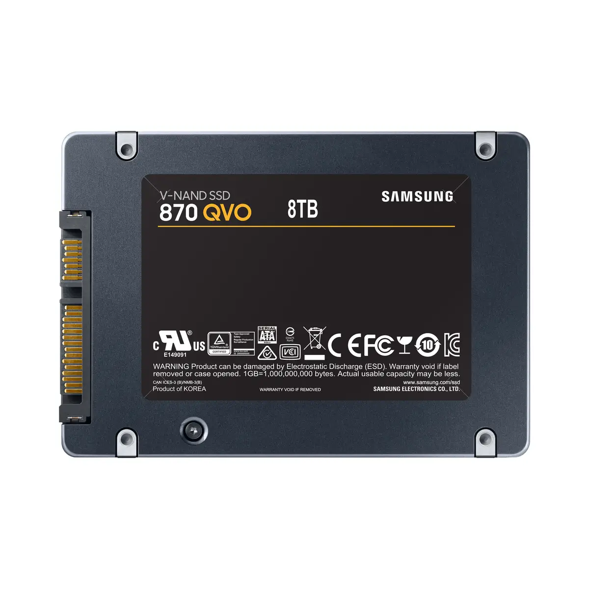 870 QVO MZ-77Q8T0BW 8 TB SSD intern 6.4 cm ( 2.5")
