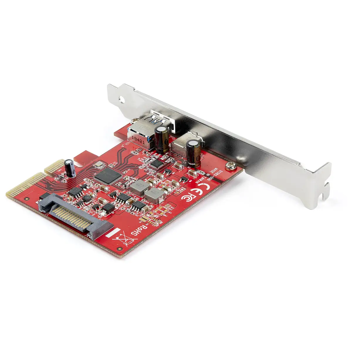 PCI Express USB-C USB-A 2-Port Karte - USB 3.1 Gen 2
