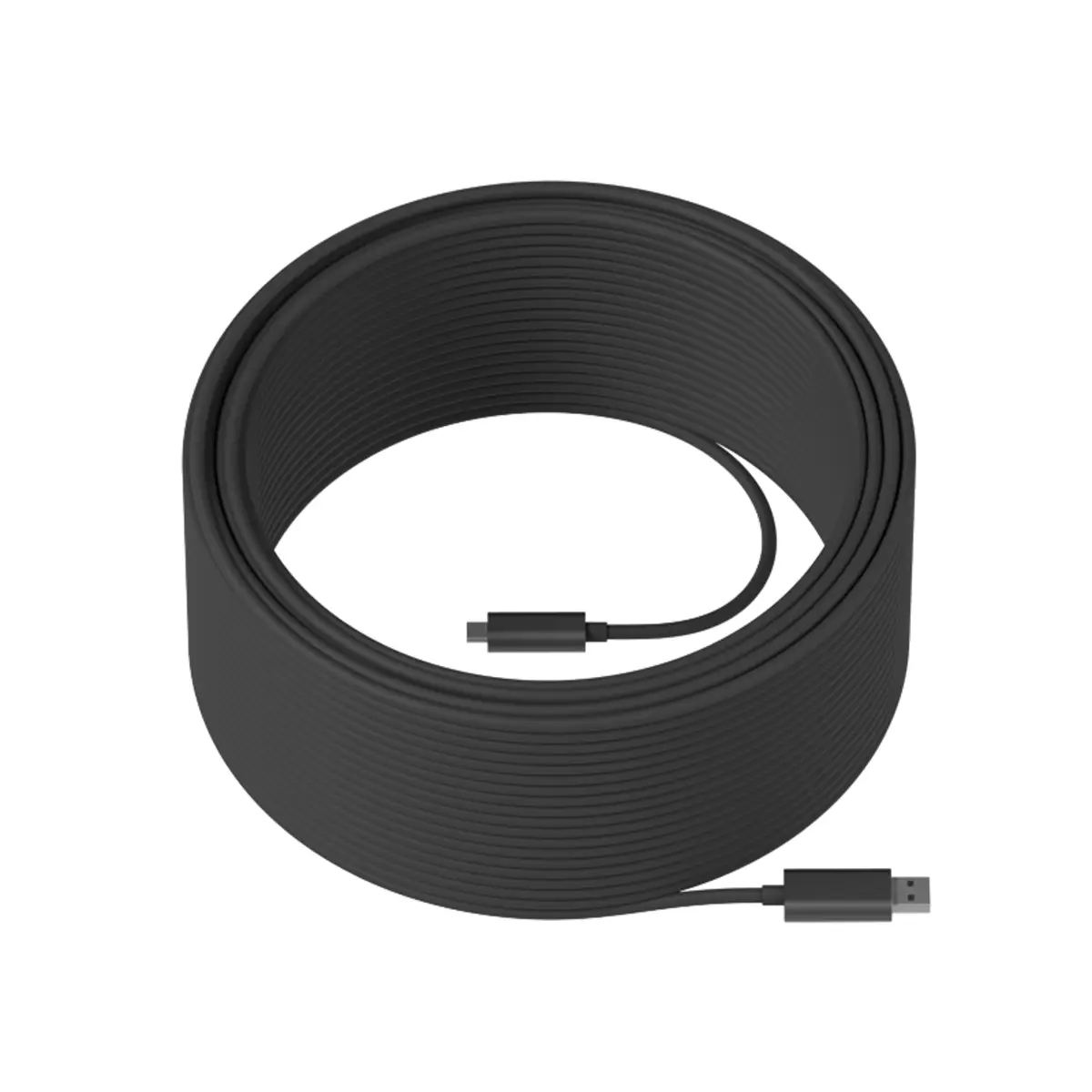 Strong USB-Kabel USB-A/USB-C Stecker/Stecker Schwarz 45m