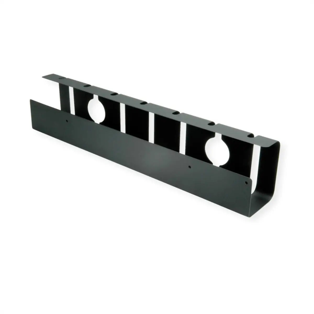 Organizer unter Tisch montierbar Schwarz (Packung mit 2)