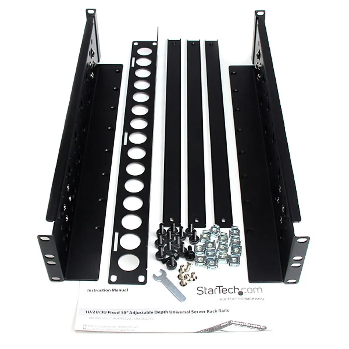2HE tiefenvestellbare 19 Zoll Server Rack Schienen