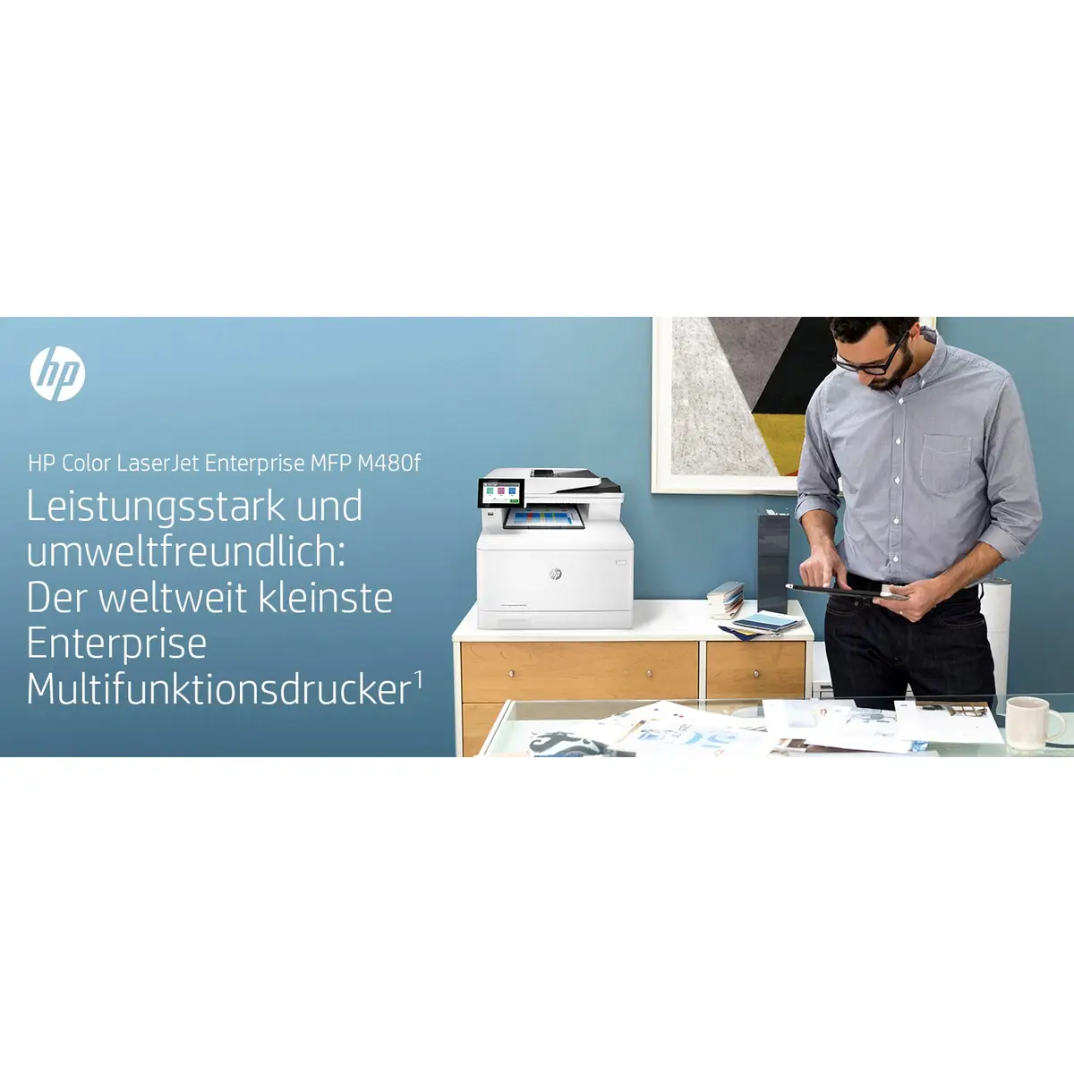 LaserJet Enterprise M480f A4 All-in-One Drucker/Scanner/Kopieren/Fax Farblaserdrucker Duplex