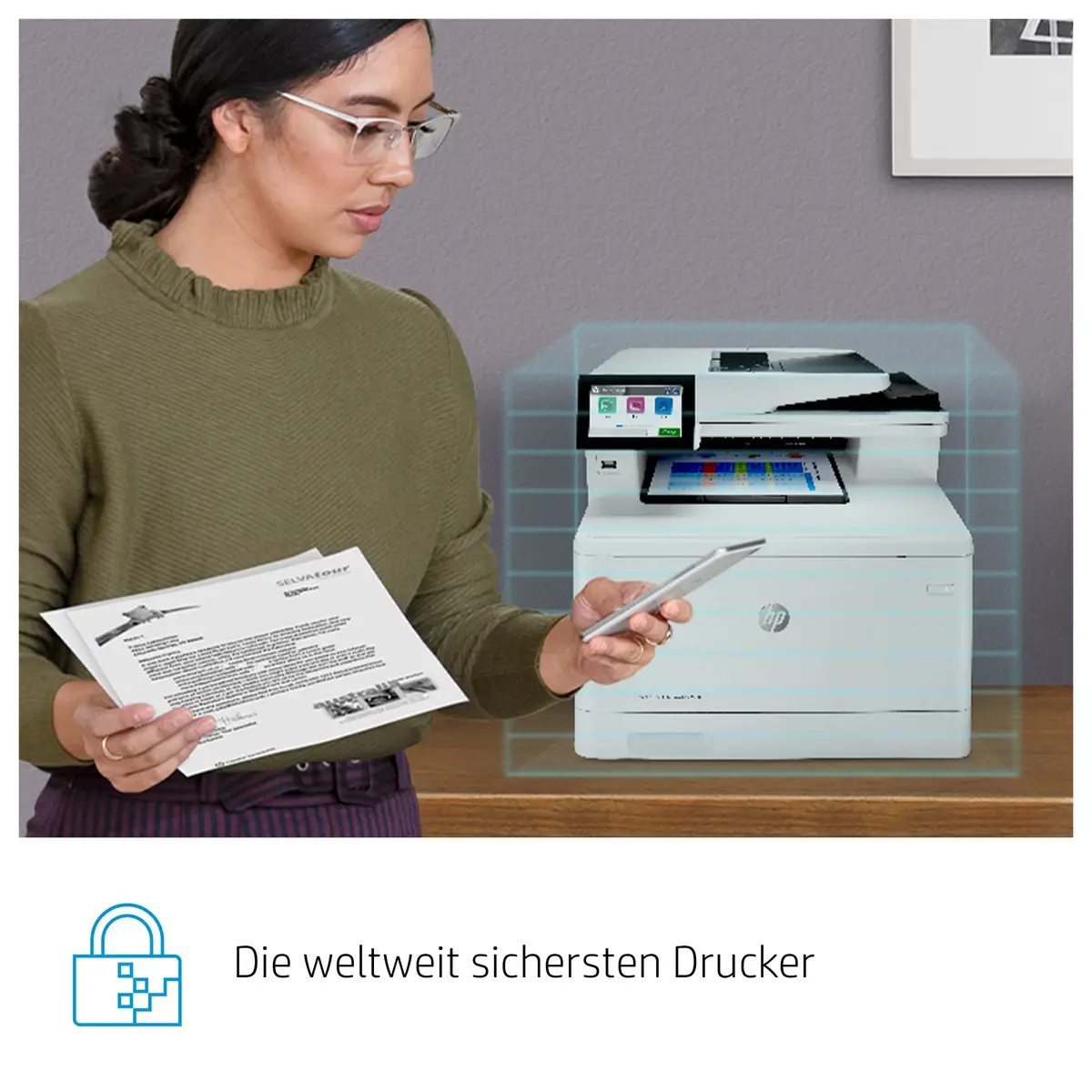 LaserJet Enterprise M480f A4 All-in-One Drucker/Scanner/Kopieren/Fax Farblaserdrucker Duplex