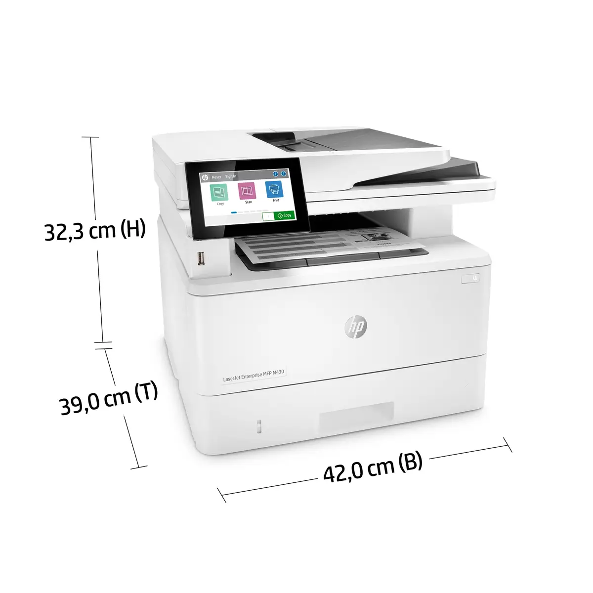 LaserJet Enterprise M430f A4 All-in-One Drucker/Scanner/Kopierer/Fax s/w Laserdrucker Duplex