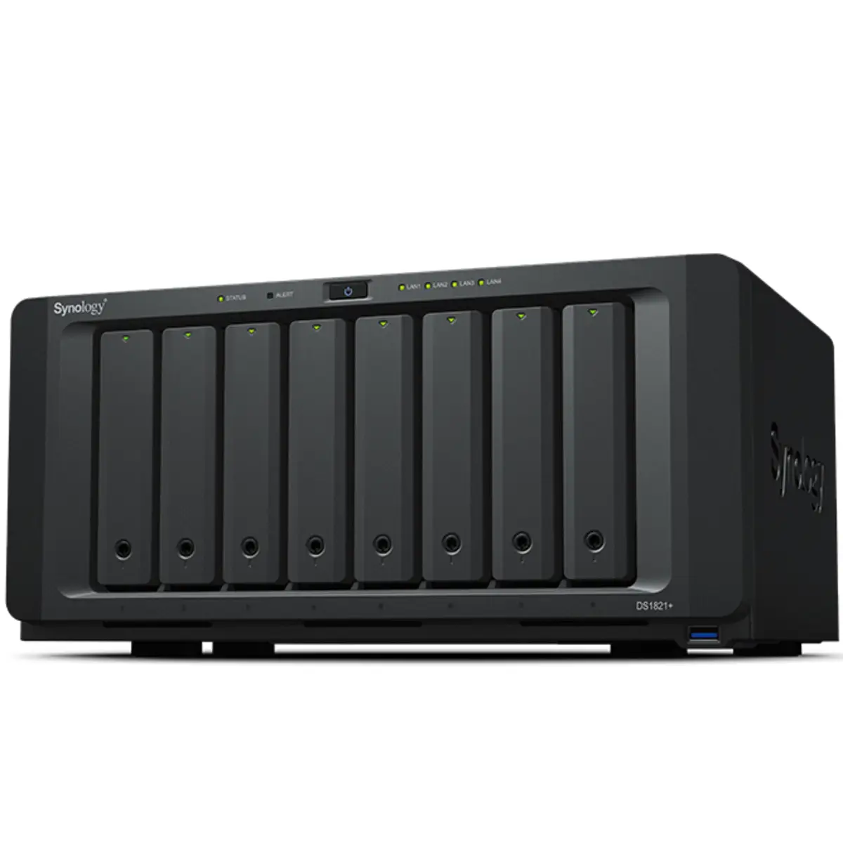 Disk Station DS1821+ NAS-Server AMD Ryzen V1500B 8-Bay RAID 0/1/5/6/10/JBOD 4xGigabit Ethernet 2xeSATA PCIe