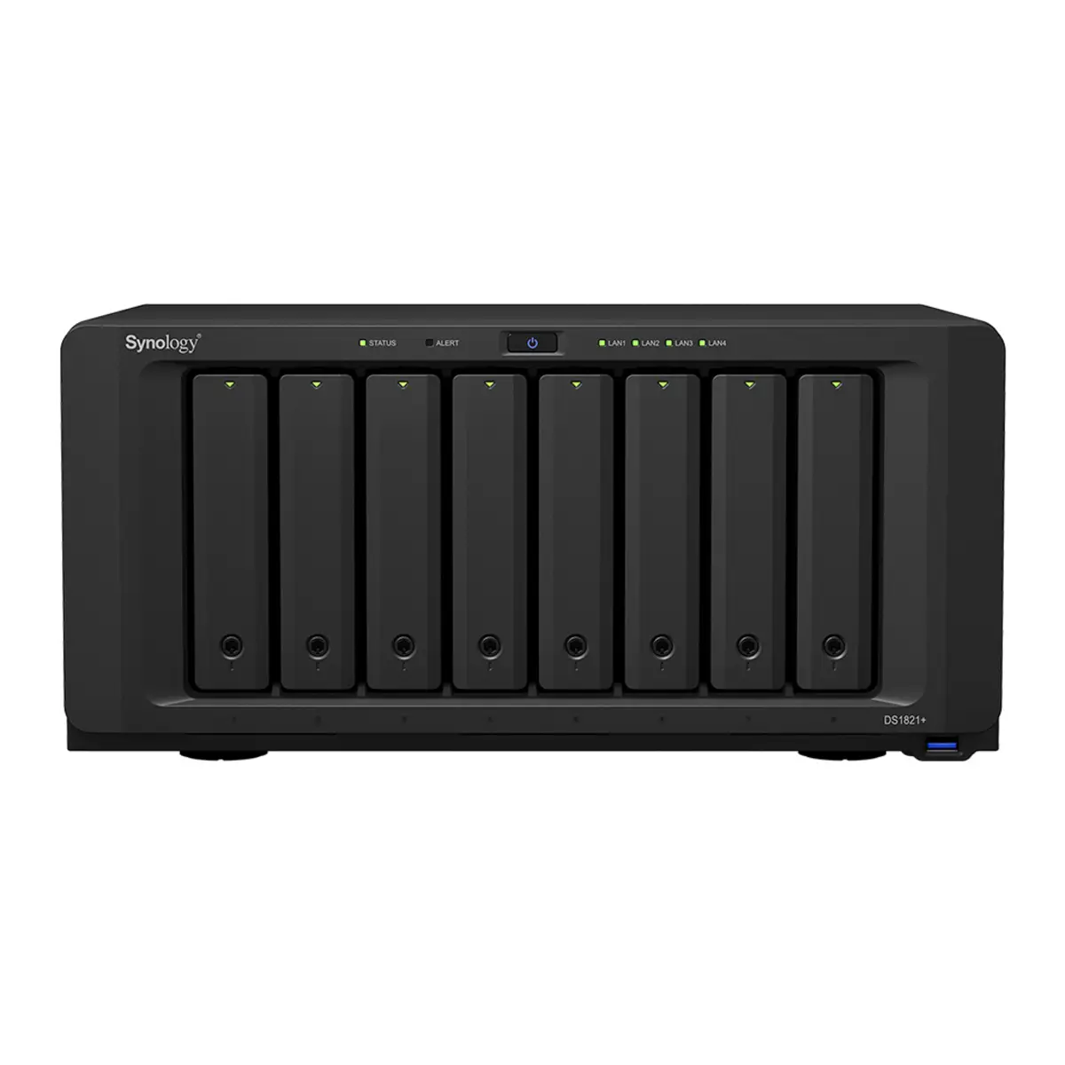 Disk Station DS1821+ NAS-Server AMD Ryzen V1500B 8-Bay RAID 0/1/5/6/10/JBOD 4xGigabit Ethernet 2xeSATA PCIe
