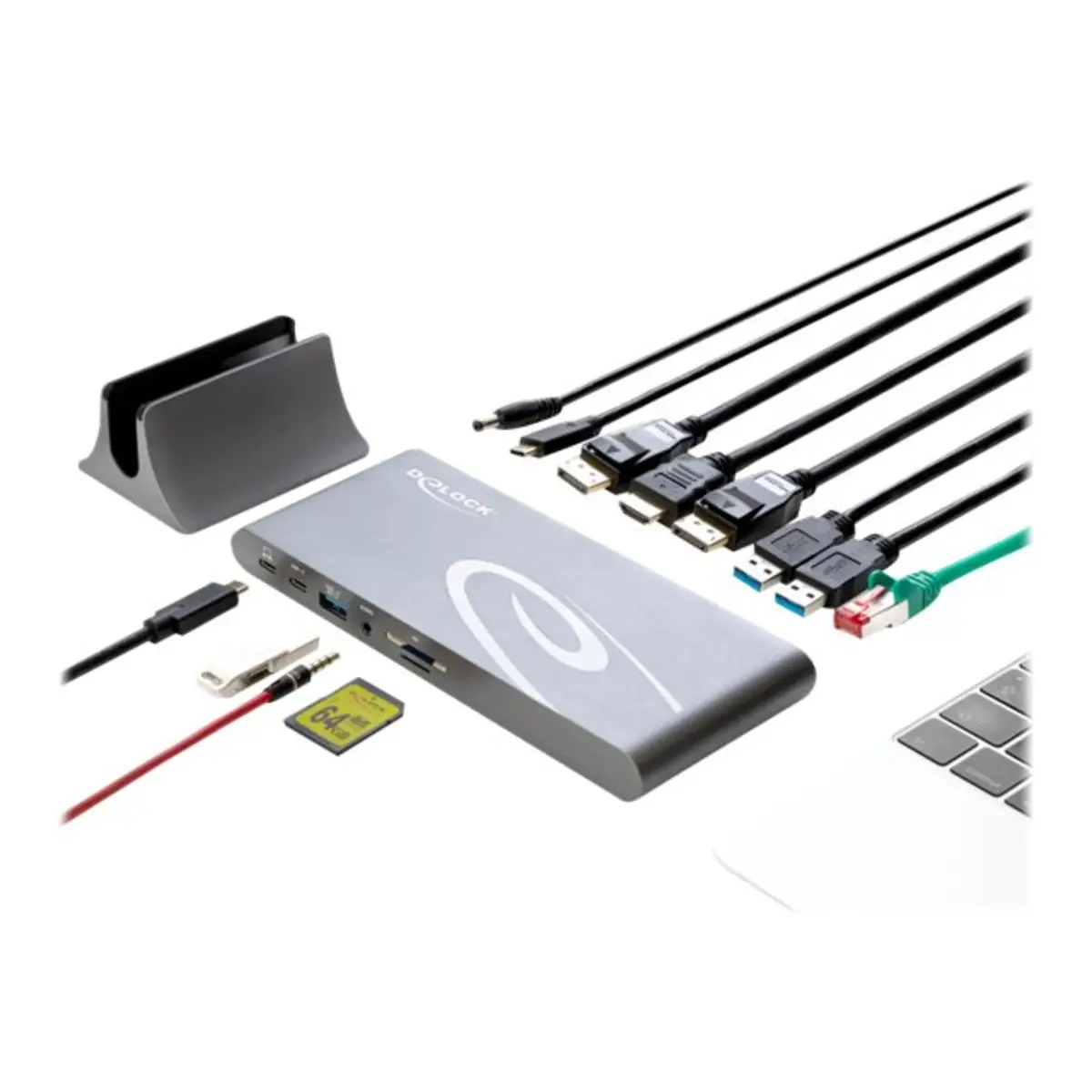 USB Type-C DisplayPort 1.4 Docking Station Triple 4K Display