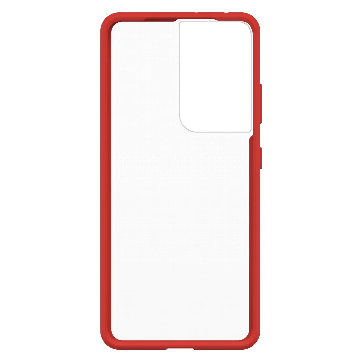 React Samsung Galaxy S21 Ultra 5G Hülle Power Rot Transparent/Rot