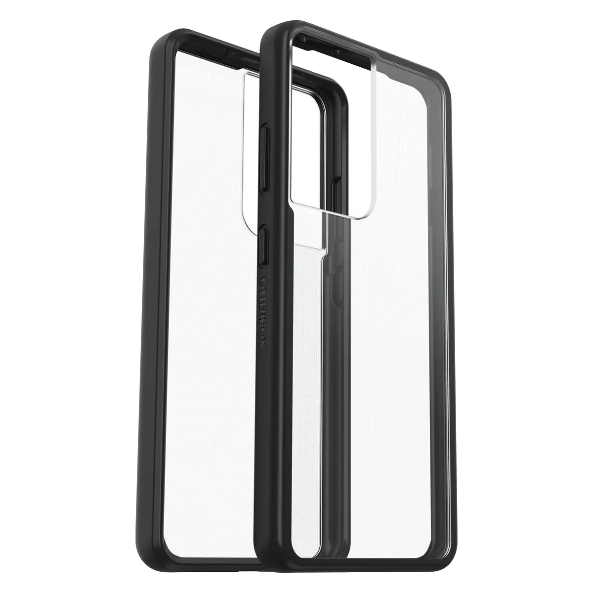 React Samsung Galaxy S21 Ultra 5G Schwarz Crystal Hülle Transparent/Schwarz