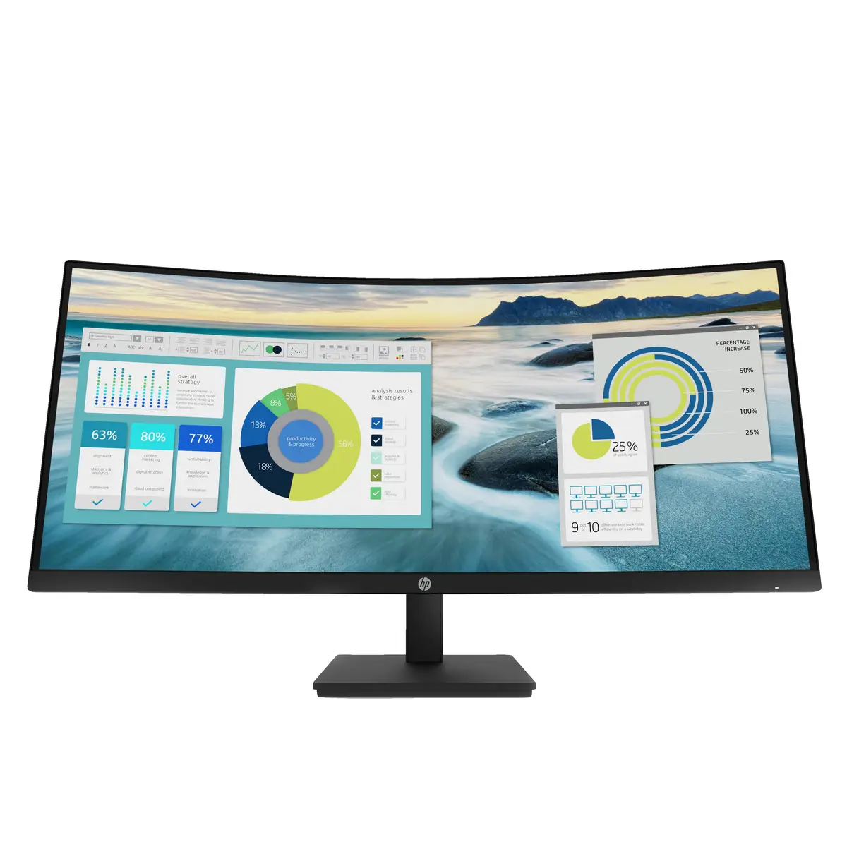 P34hc G4 86.36cm (34") Curved Display 3440x1440 Pixel 250 cd/m² 3500:1 5 ms Schwarz