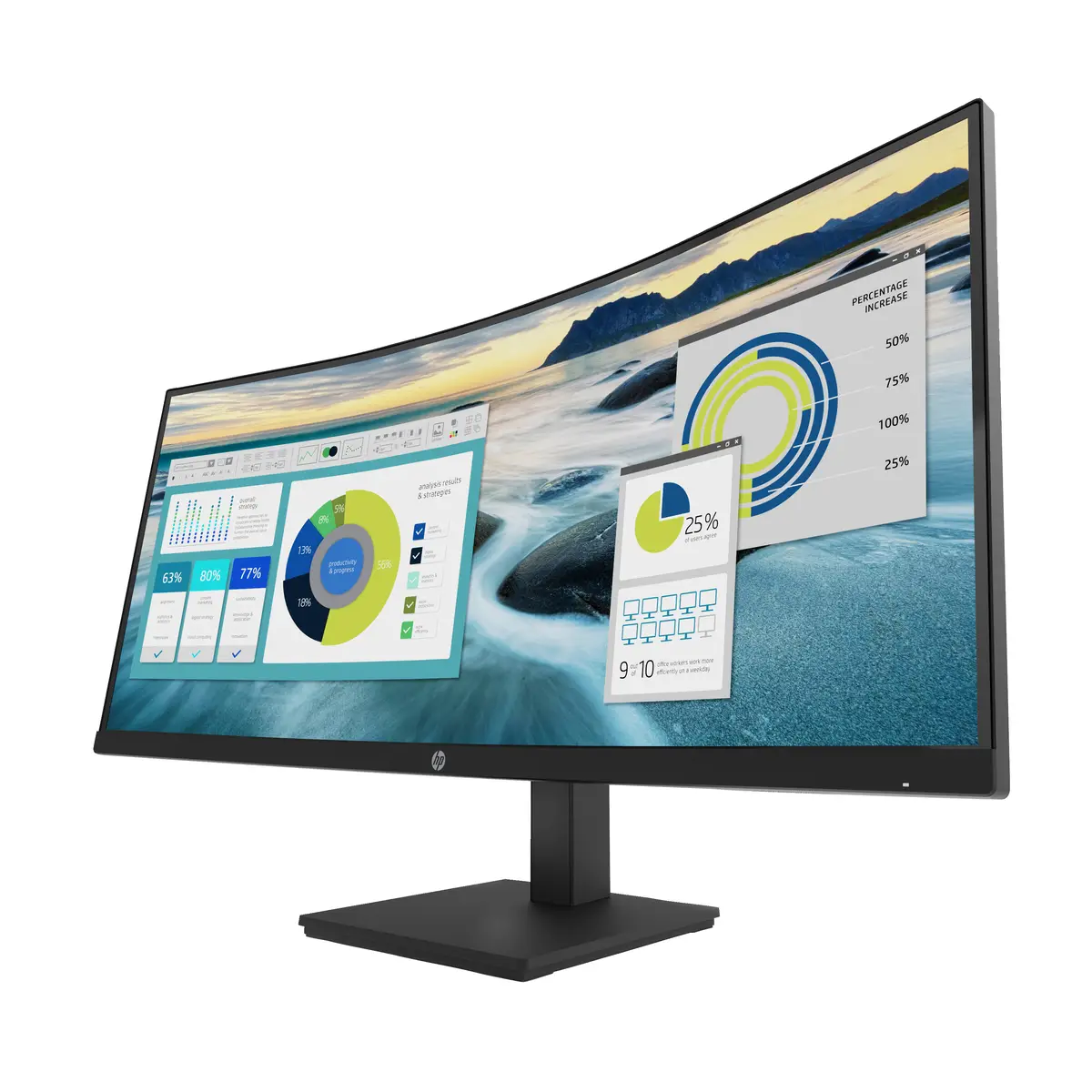 P34hc G4 86.36cm (34") Curved Display 3440x1440 Pixel 250 cd/m² 3500:1 5 ms Schwarz