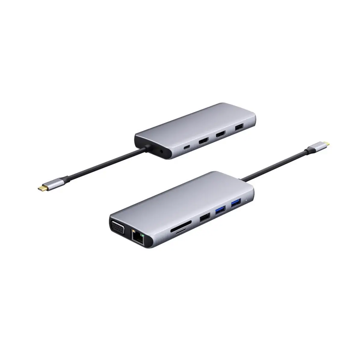 USB-C Docking Station Grau