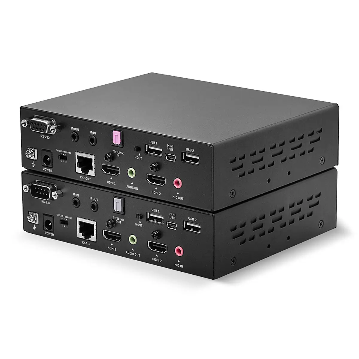 100m Cat.6 Dual Head HDMI, USB & RS232 Extender
