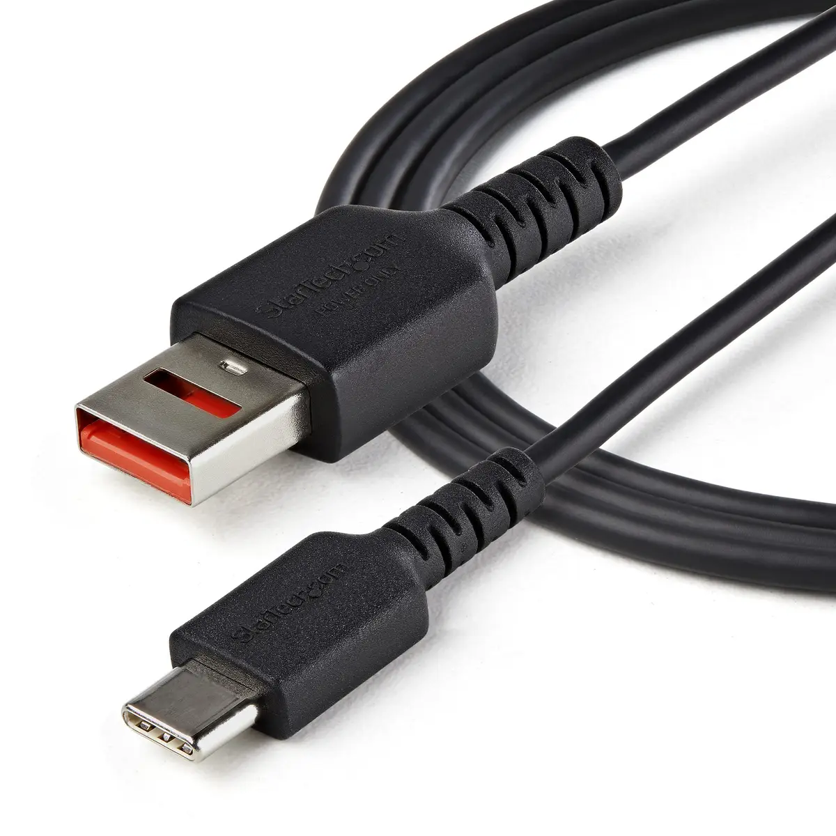 StarTech Secure Charging Cable USB-A zu USB-C Kabel Stecker/Stecker Schwarz 1m