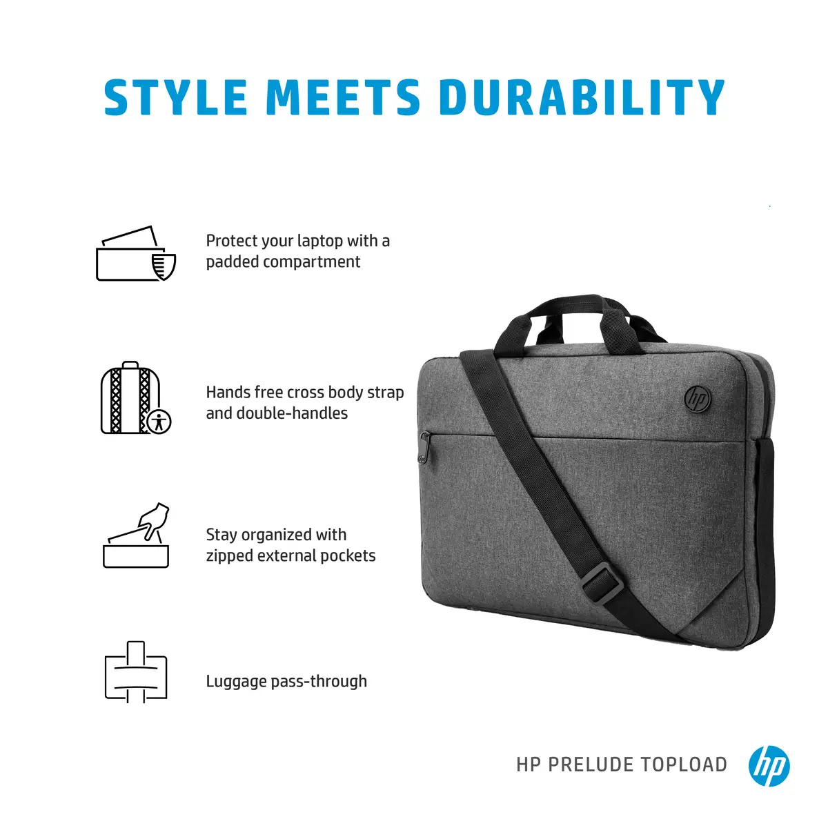Prelude Topload (15,6 Zoll), Toploader-Tasche, 39,6 cm (15.6"), 300 g