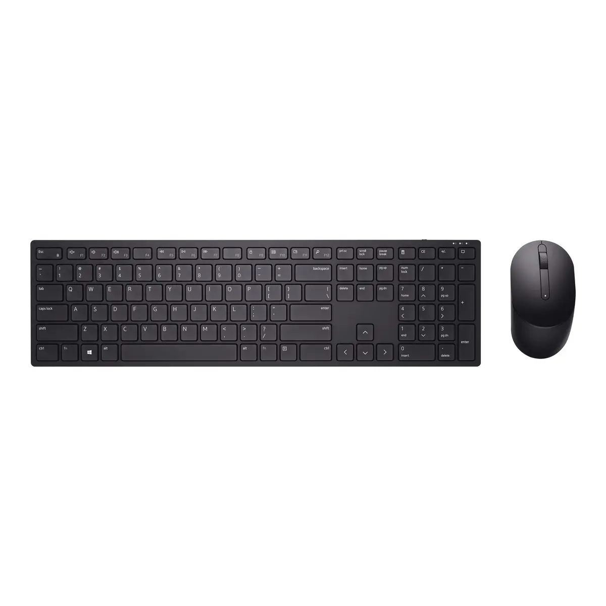 Pro KM5221W Tastatur-und-Maus-Set kabellos Schwarz Layout Deutsch