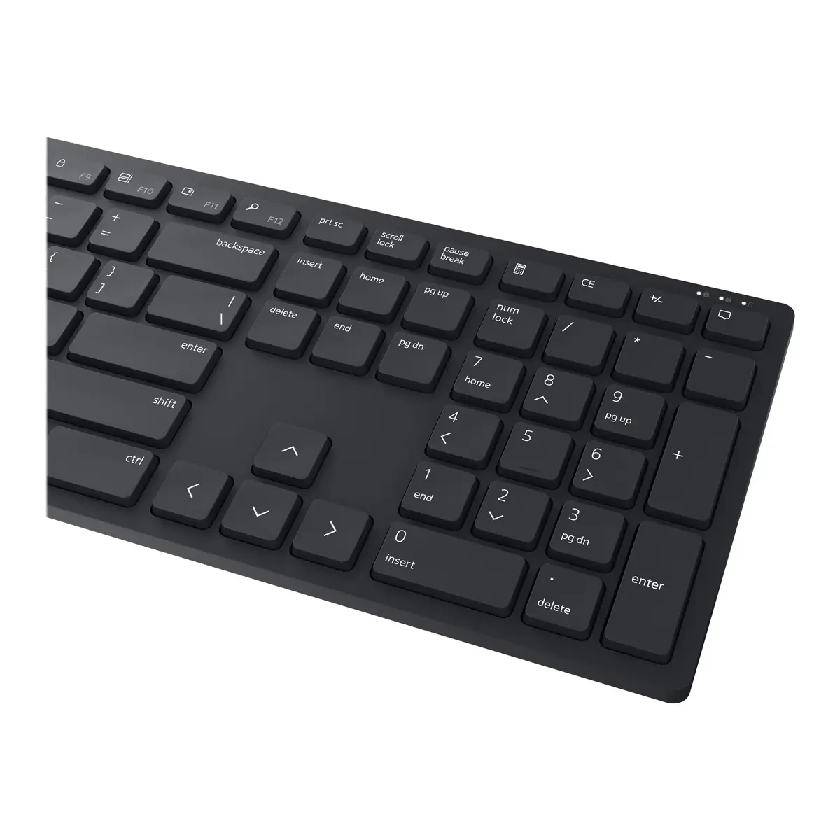 Pro KM5221W Tastatur-und-Maus-Set kabellos Schwarz Layout Deutsch