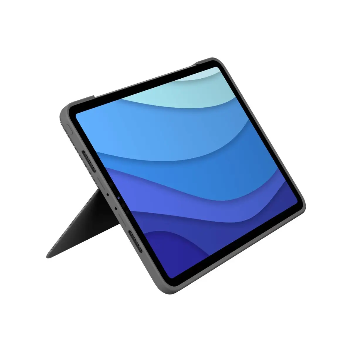 Combo Touch Case für Apple iPad Pro 12,9" (5. Gen.) Grau Layout Deutsch