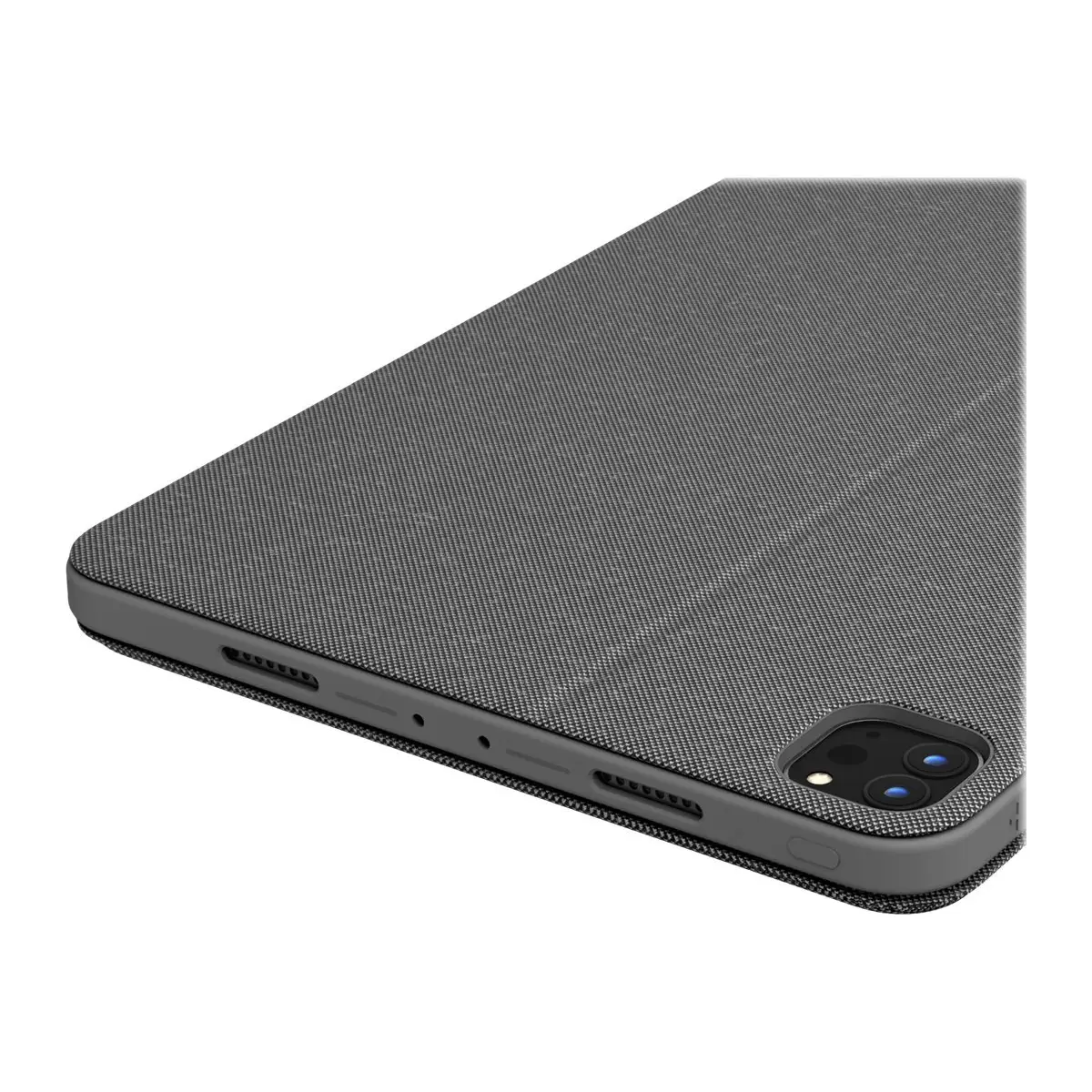 Combo Touch Case für Apple iPad Pro 12,9" (5. Gen.) Grau Layout Deutsch