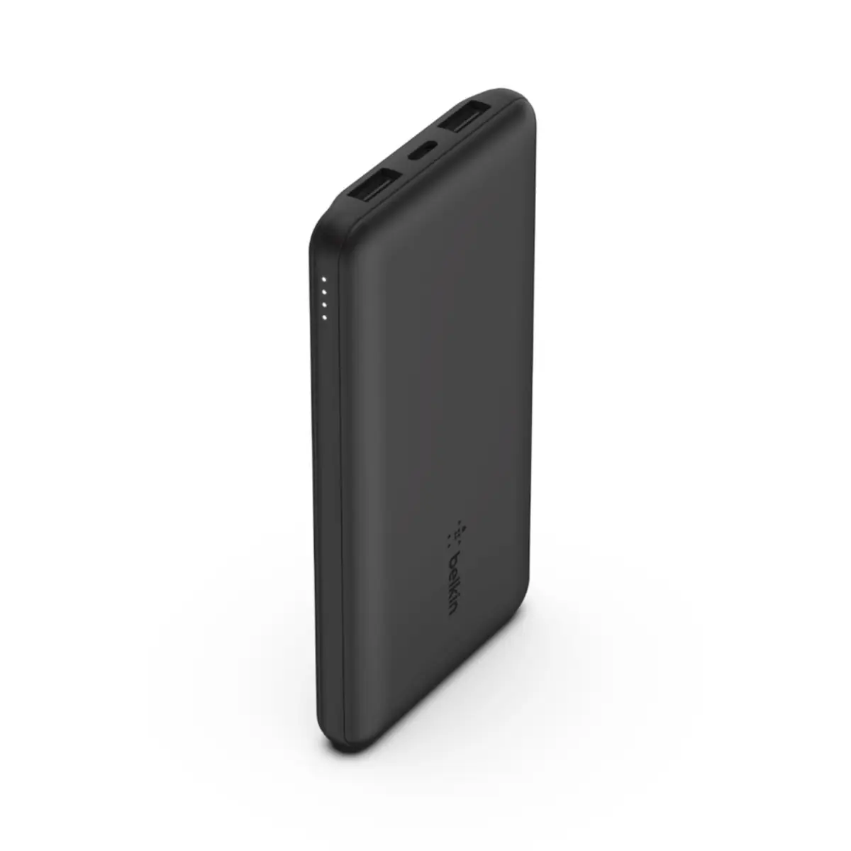BOOSTCHARGE Powerbank, 10.000 mAh, 12W, inkl. USB-A/USB-C Kabel 15cm, schwarz