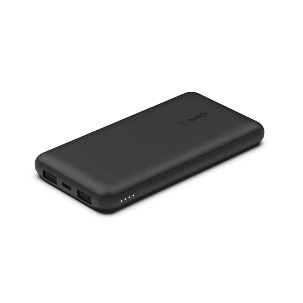 BOOSTCHARGE Powerbank, 10.000 mAh, 12W, inkl. USB-A/USB-C Kabel 15cm, schwarz