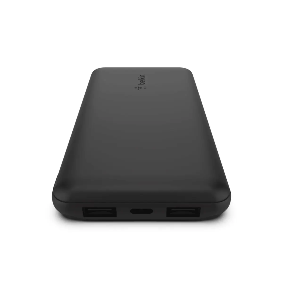 BOOSTCHARGE Powerbank, 10.000 mAh, 12W, inkl. USB-A/USB-C Kabel 15cm, schwarz