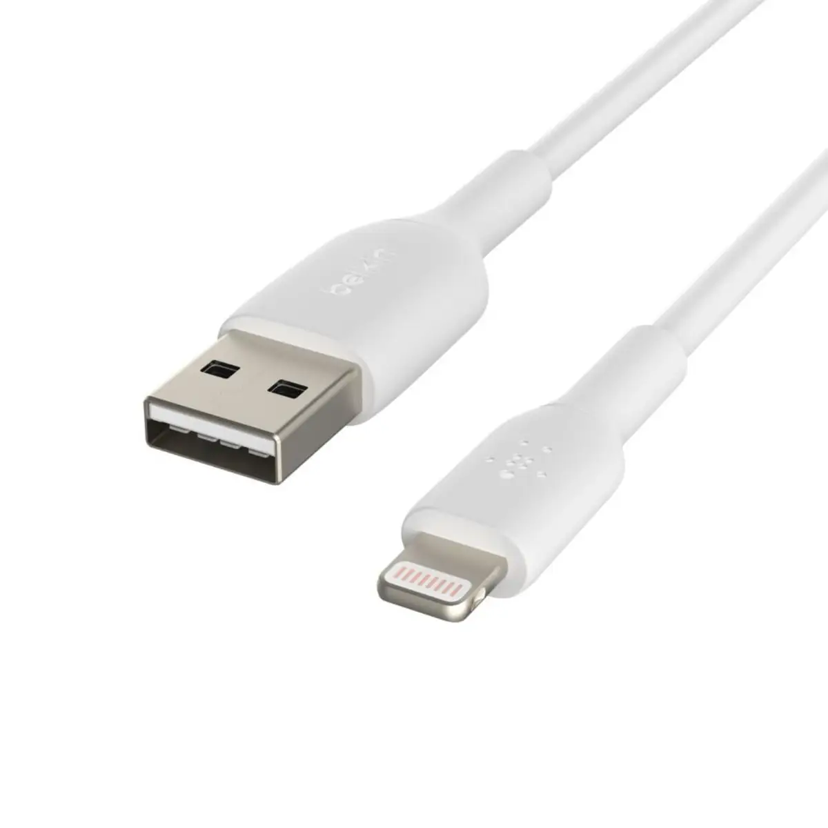 BOOSTCHARGE Ladekabel Lightning/USB-A Stecker/Stecker Weiß 2m